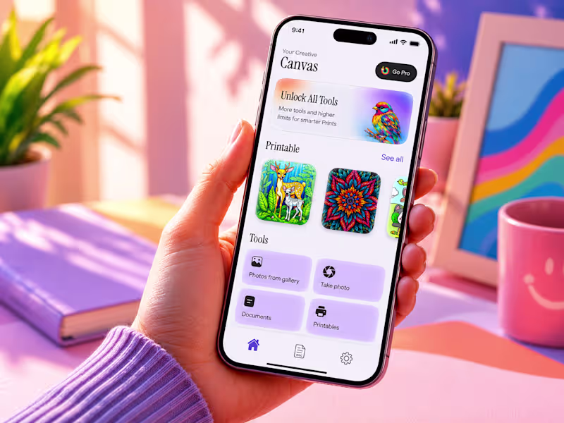 Cover image for Turn Ideas Into Beautiful Prints | AI Printer App