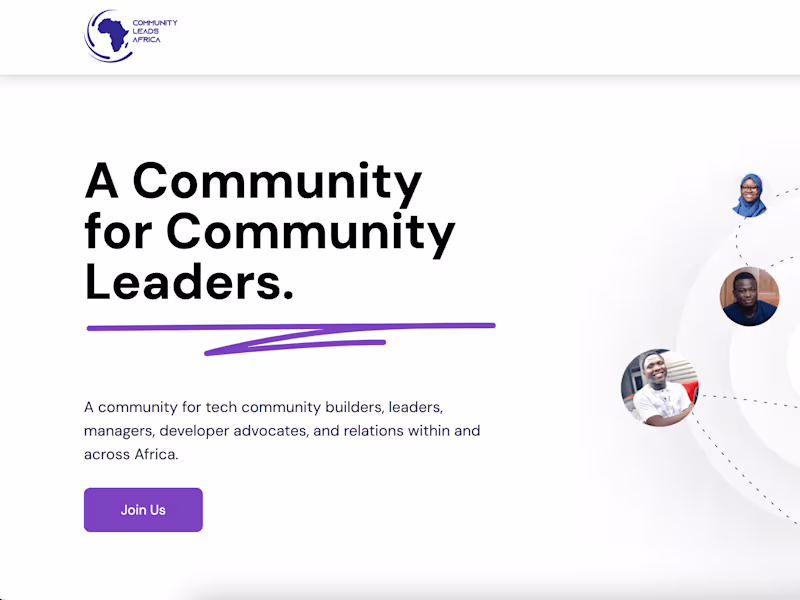 Cover image for Community Leads Africa