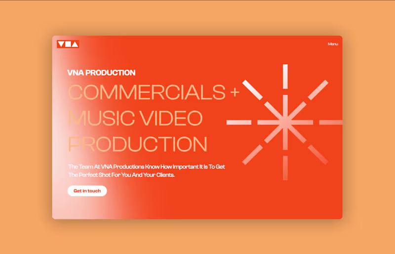 Cover image for Website Design for VNA Production