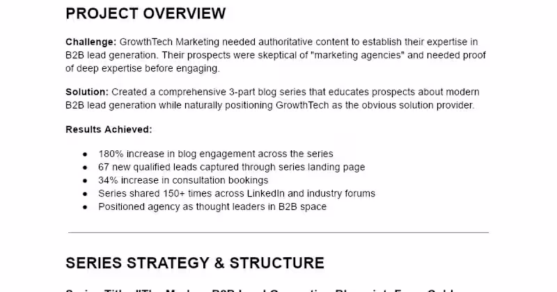 Cover image for B2B Lead Generation Blog Series