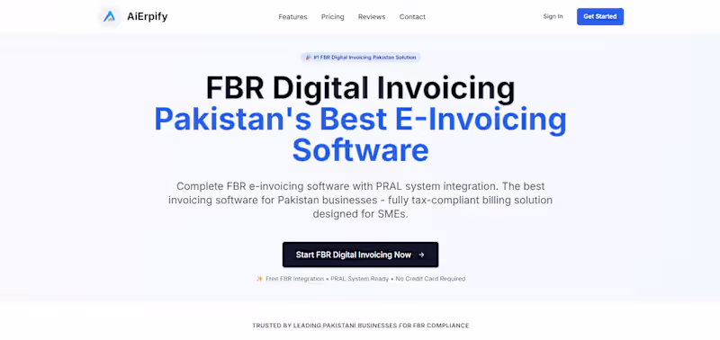 Cover image for Aierpify – FBR-Compliant Invoice Management Platform