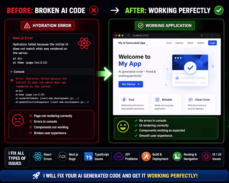 Cover image for From broken to working. ✅
A