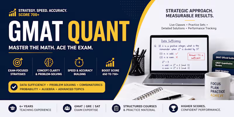 Cover image for GMAT Quant Mastery Coaching