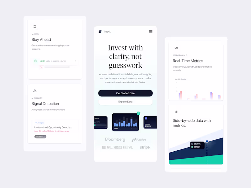 Cover image for TrackX - AI Powered Investment