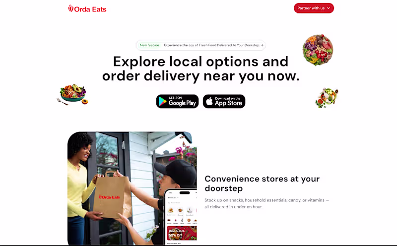 Cover image for https://www.ordaeats.co.uk/ Explore local options and order ...