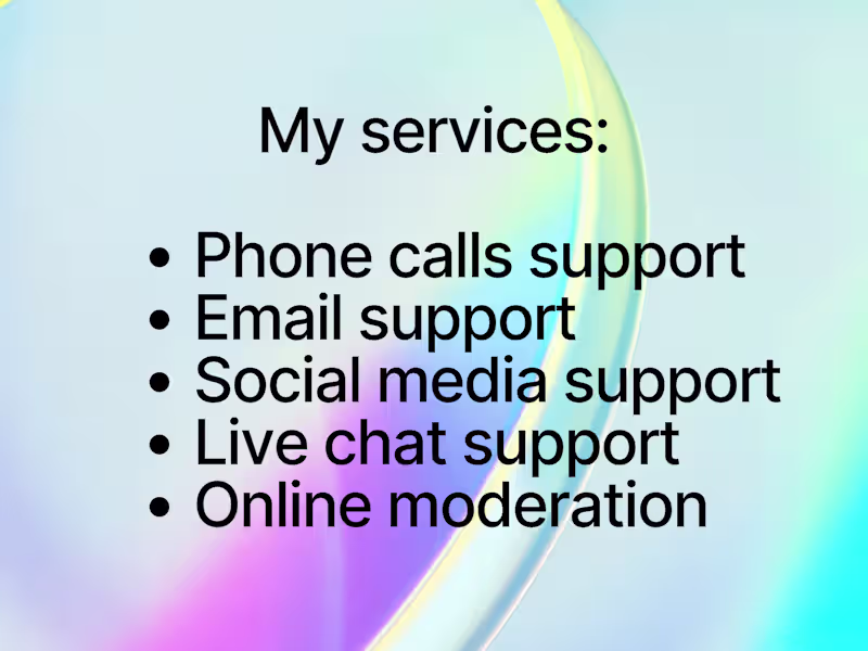 Cover image for Customer support/Virtual assistant pro