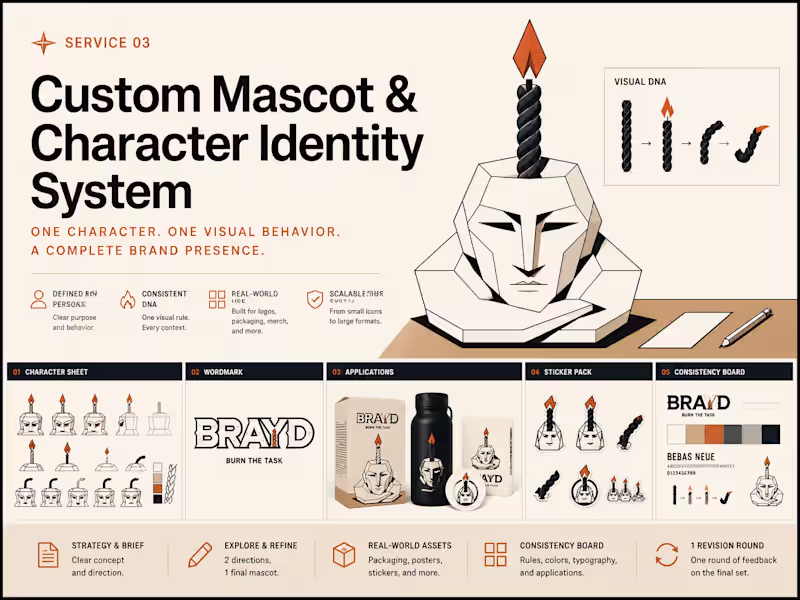 Cover image for Custom Mascot & Character Identity System