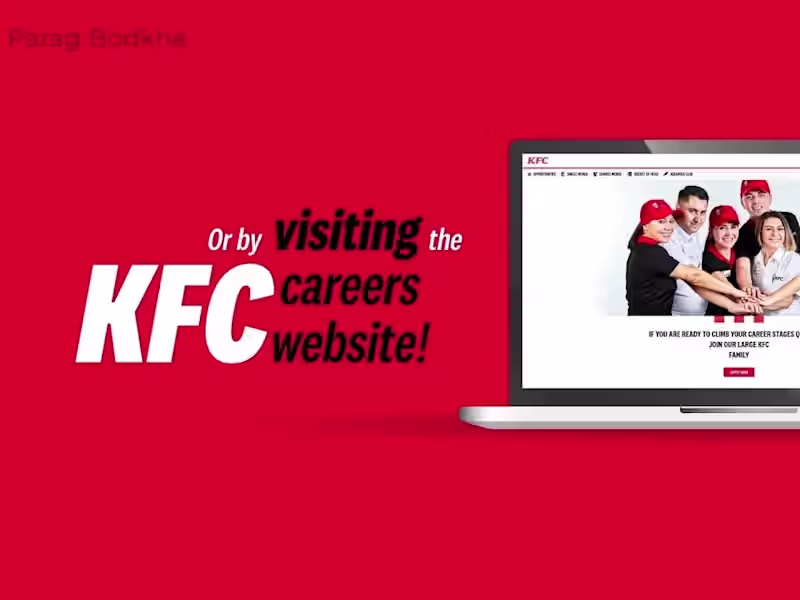 Cover image for 2D Animation | KFC Recruitment Portal