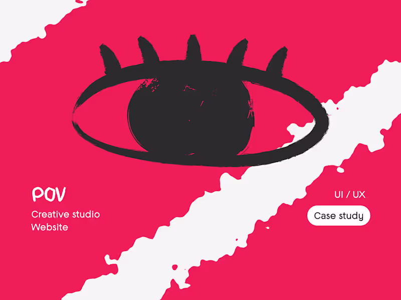 Cover image for POV Creative Studio Website | UI/UX Design