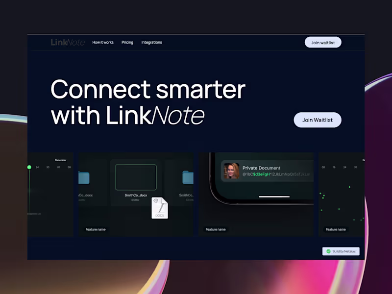 Cover image for LinkNote (Branding + Website + App)