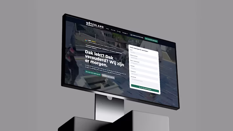 Cover image for Waterland Dakgroep Website Design & Webflow Development