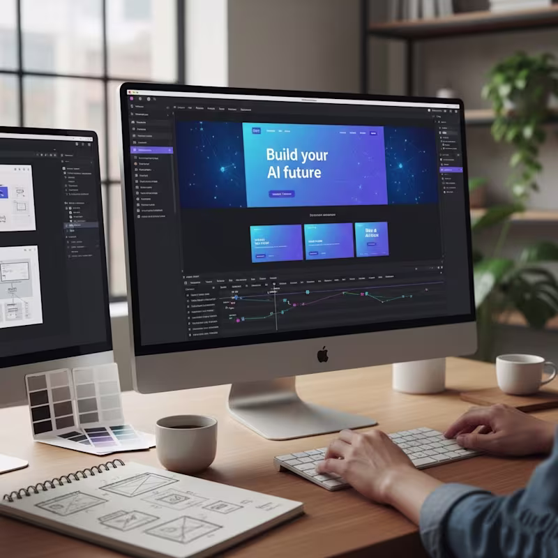 Cover image for Blue AI – Website Built in Framer