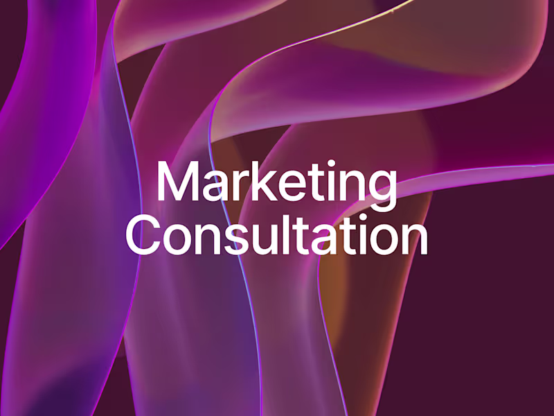 Cover image for Marketing Consultation - 1 hr