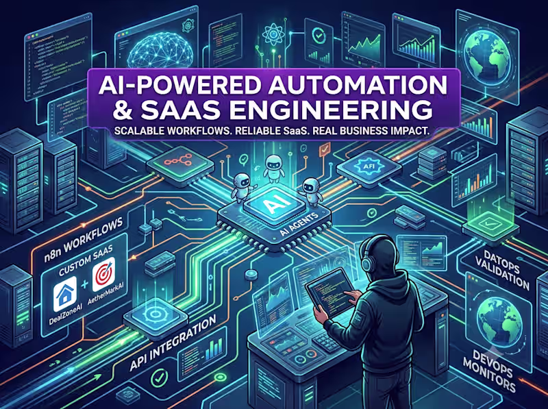 Cover image for AI-Powered Automation & SaaS Engineering