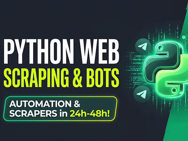 Cover image for Python Web Scraping & Automation Bots