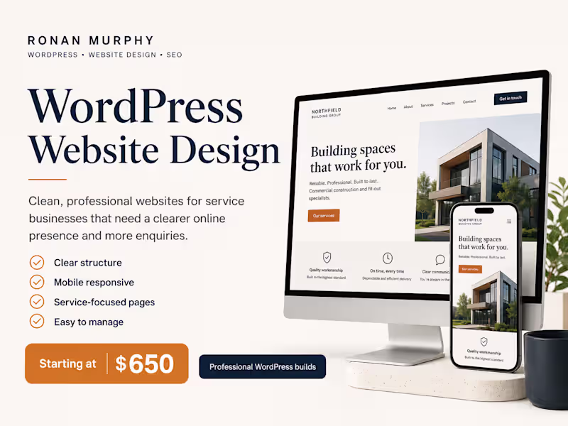 Cover image for WordPress Website Design
