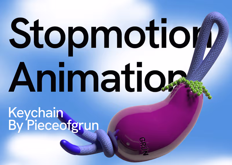 Cover image for Stopmotion Animation Keychain By Pieceofgrun