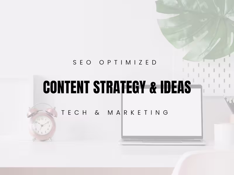 Cover image for Content Strategy & Ideas