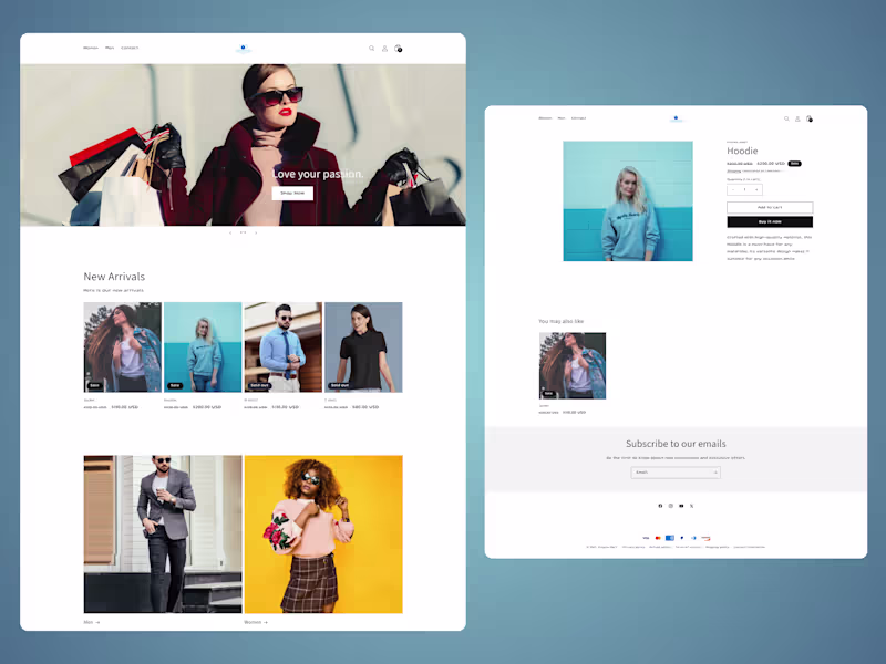 Cover image for Shopify Clothing Store.