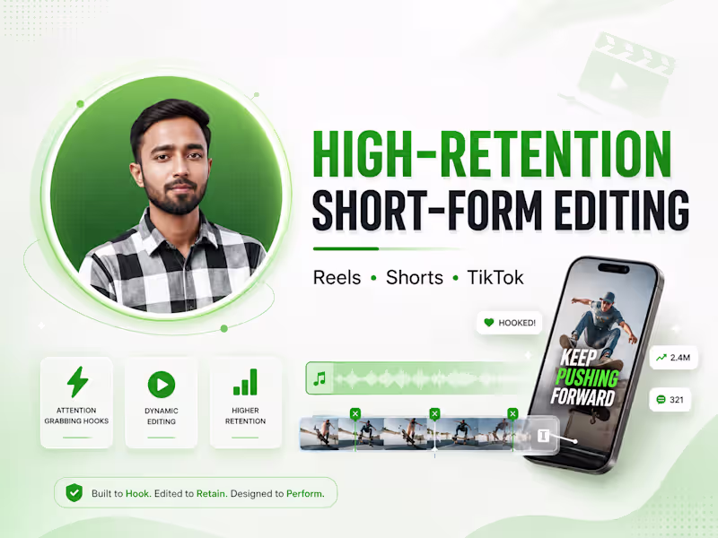 Cover image for High-Retention Short-Form Editing for Reels, Shorts & TikTok