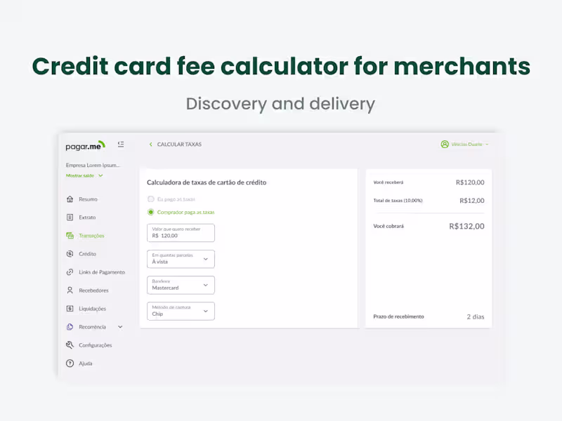Cover image for Credit card fee calculator for merchants