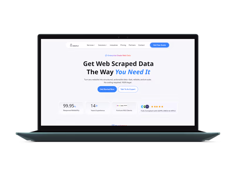 Cover image for Datahut Website Redesign When I started working on the Datah...