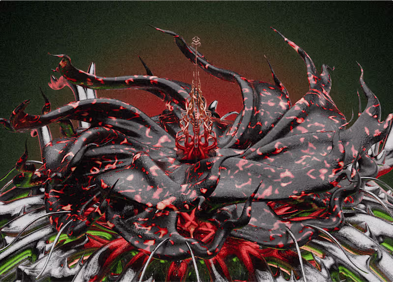 Cover image for Elysium : 3D abstract album art design