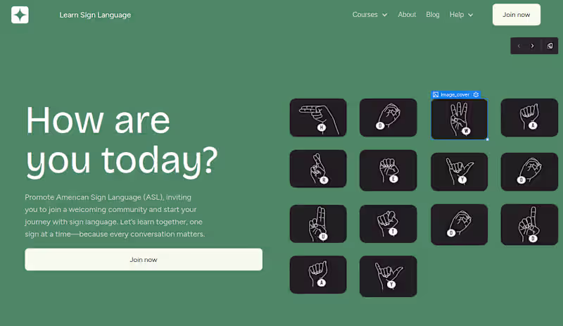Cover image for Learn Sign Language (still in concept dev). Just need to fig...