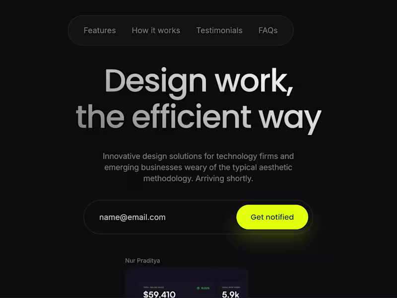 Cover image for Framer Landing Page ( Design + Development)