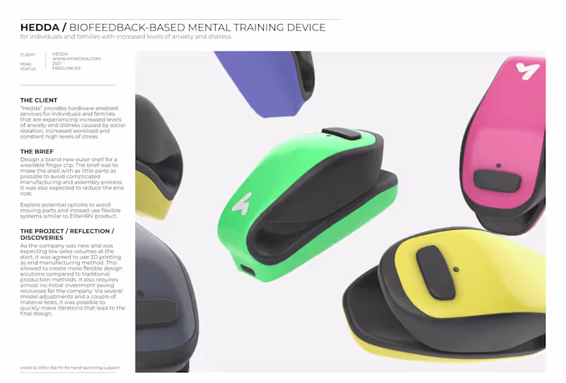 Cover image for Biofeedback-based mental training device