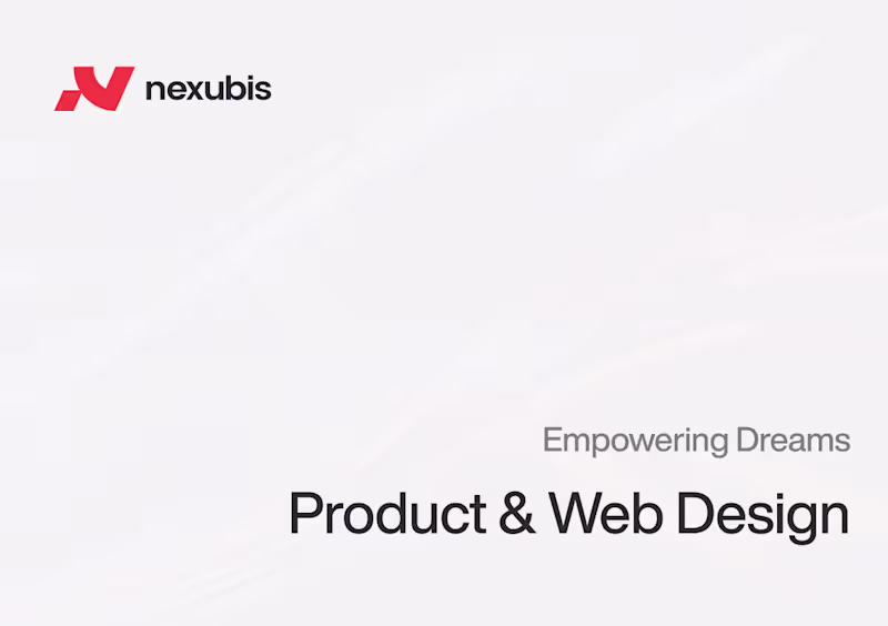 Cover image for Product & Web Design