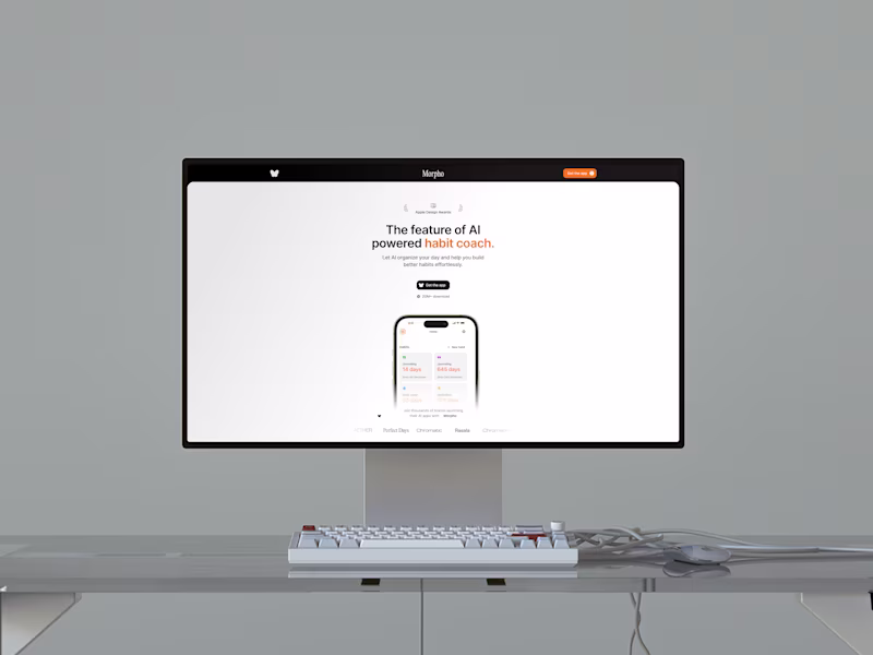 Cover image for Morpho - Mobile App Landing Page