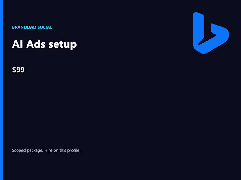 Cover image for AI Ads setup
