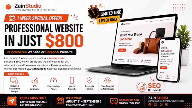 Cover image for 🚀 Website Growth Week Limited-Time