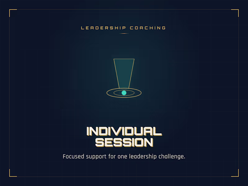 Cover image for Individual Leadership Coaching Session