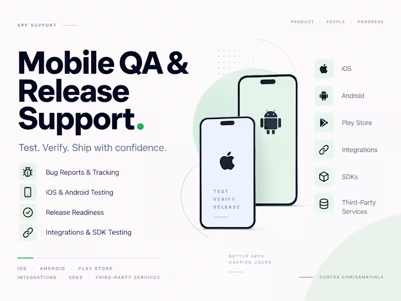 Cover image for Mobile QA and Release Support