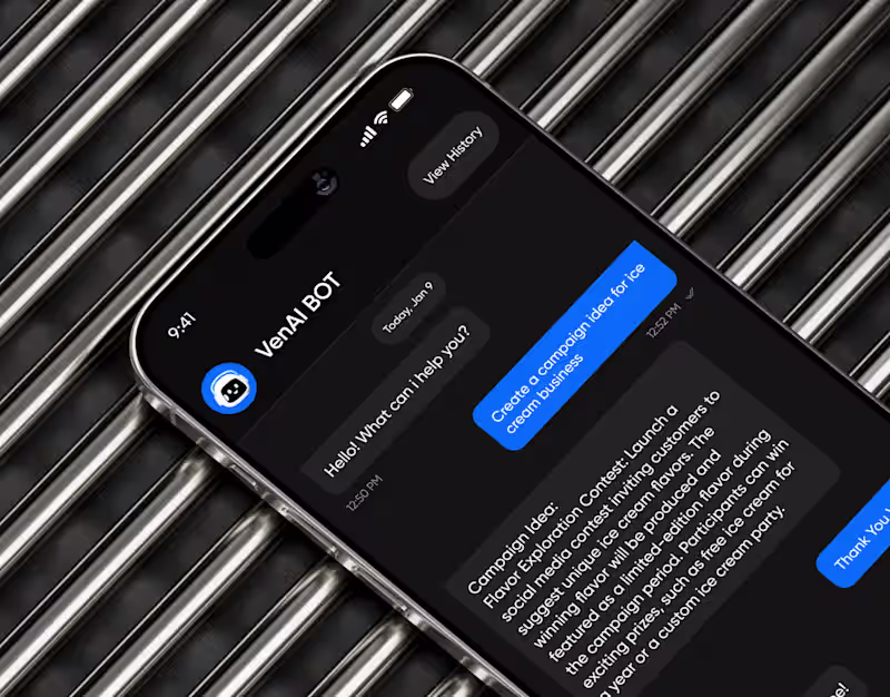 Cover image for VenAI - Message AI App and Visual Identity