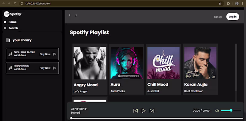 Cover image for Clone of Spotify !