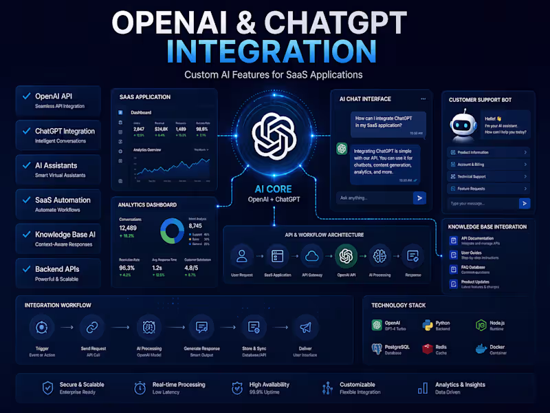 Cover image for OpenAI & ChatGPT Integration for SaaS Applications