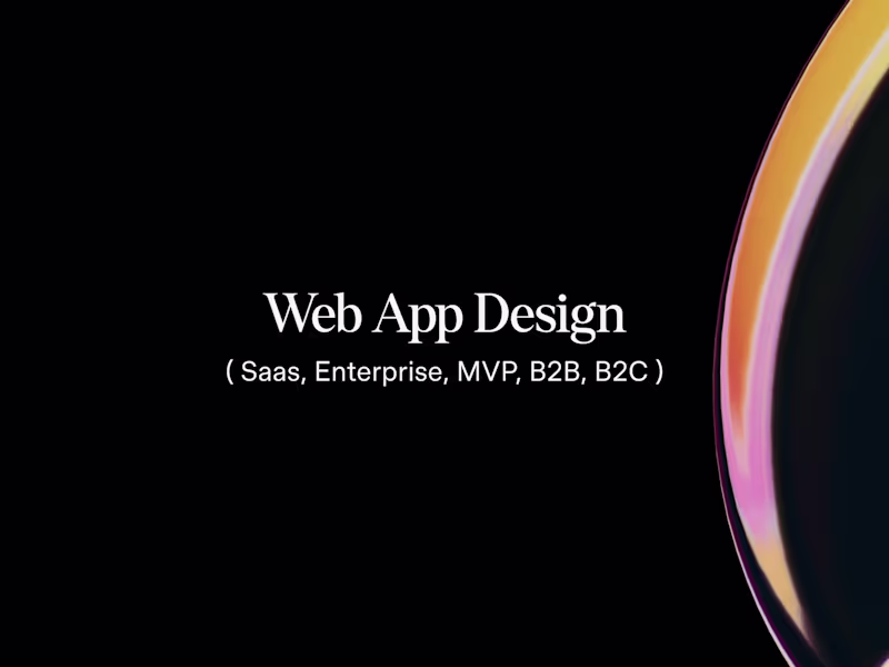 Cover image for Web App Design
