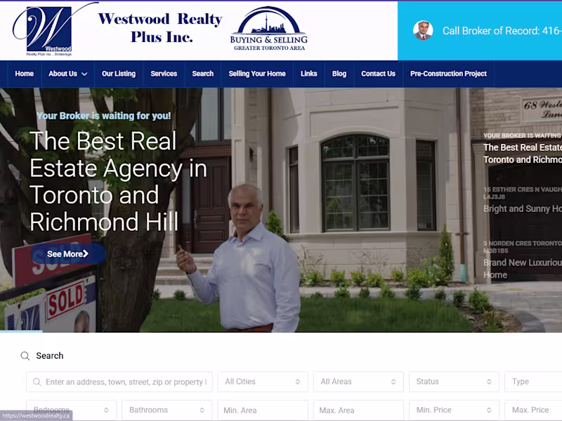 Cover image for Westwood Realty | IDX Listings + Redesign Since 2017
