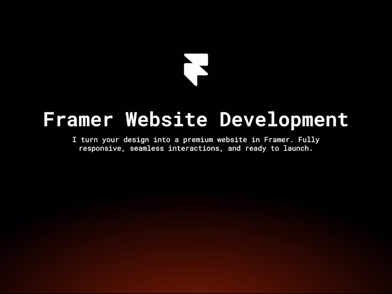 Cover image for Framer Website Development