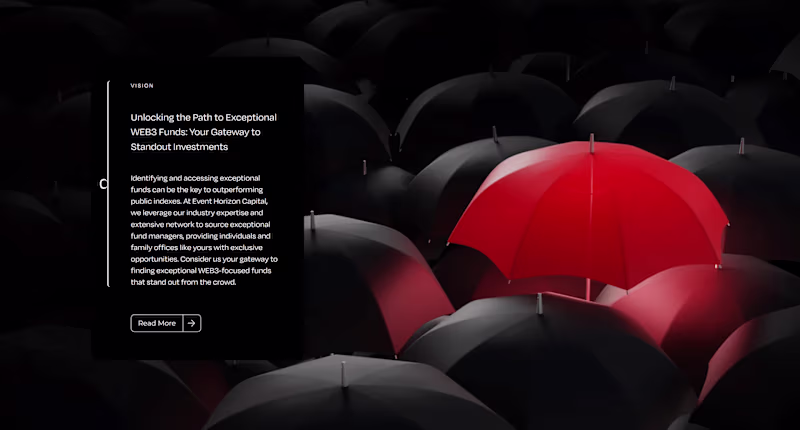 Cover image for 
Event Horizon Capital Brand Identity and Web Design