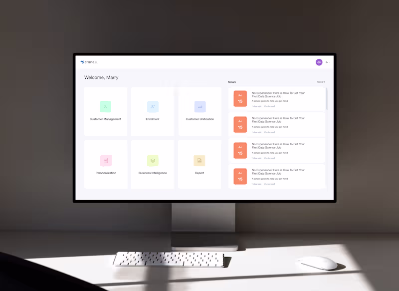 Cover image for Crane — Enterprise Data Dashboard