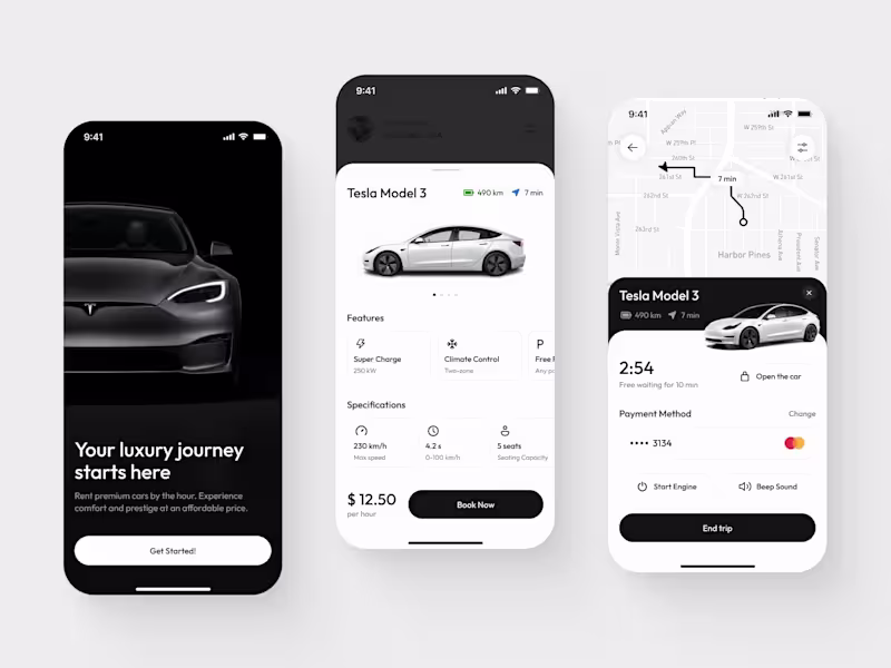 Cover image for Car rental app. This app