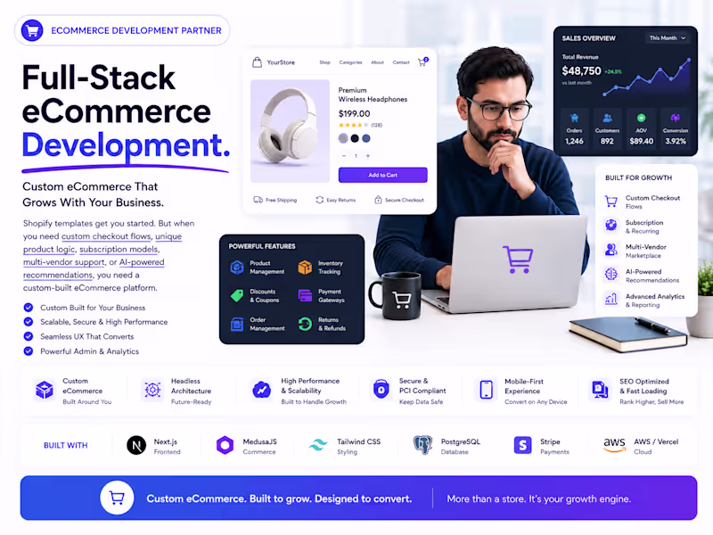 Cover image for Full-Stack eCommerce Development