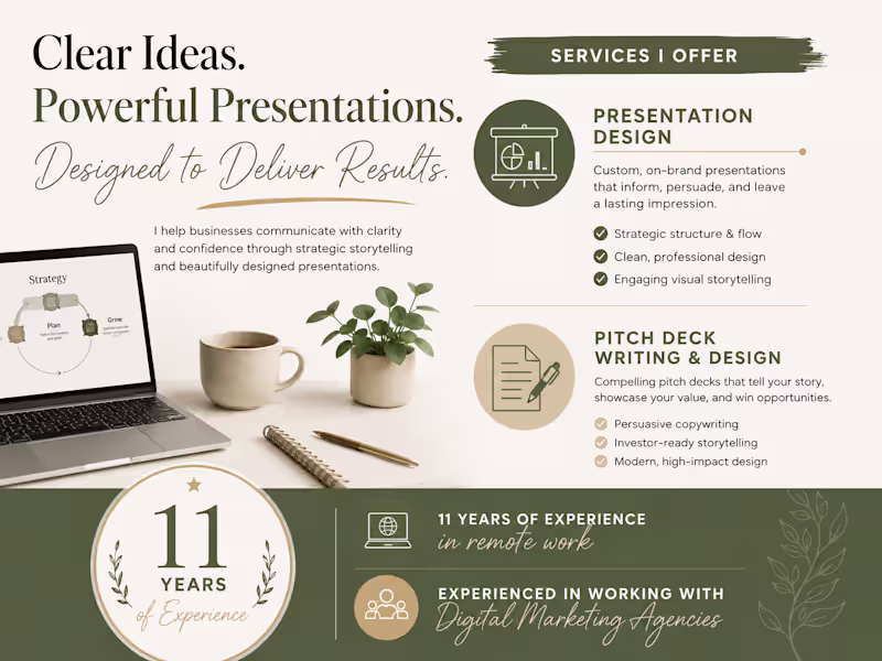 Cover image for Pitch Decks and Presentation Design