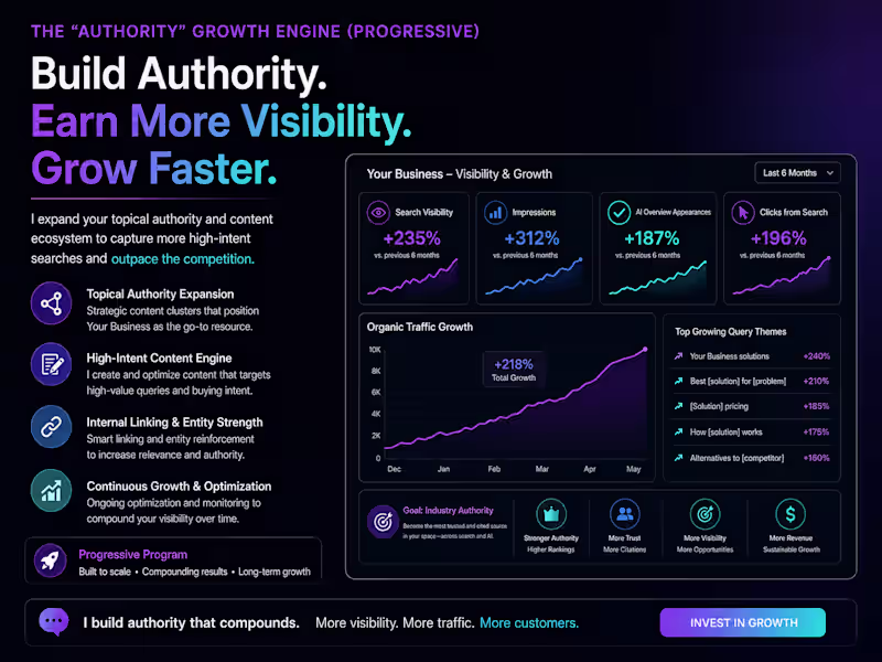 Cover image for The Authority Engine: Strategic SEO & Answer Engine Growth
