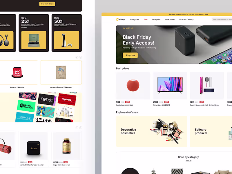 Cover image for E-Commerce One Page Web Application