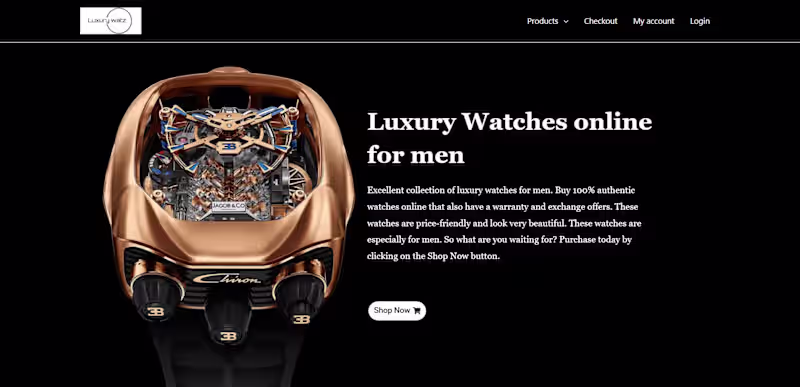 Cover image for Luxury Watz eCommerce Website Development